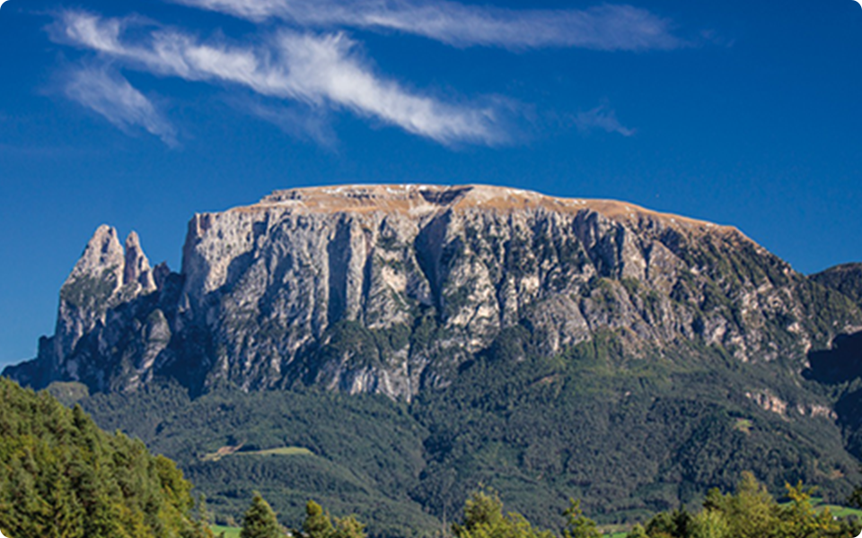 Schlern mountain in italy