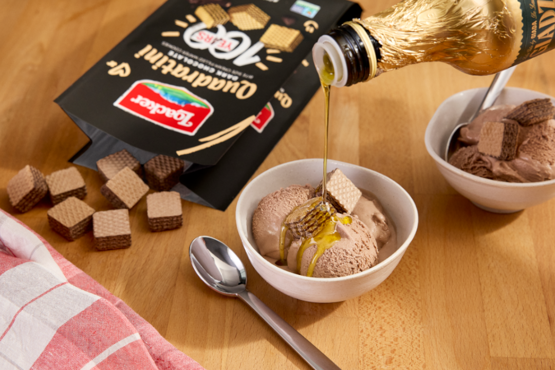 Loacker x Giada — Chocolate Gelato Olive Oil Sundae