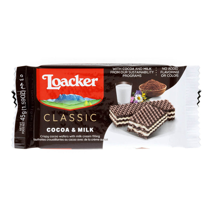 Classic Cocoa & Milk Wafers,  Box of 12 (Wholesale)