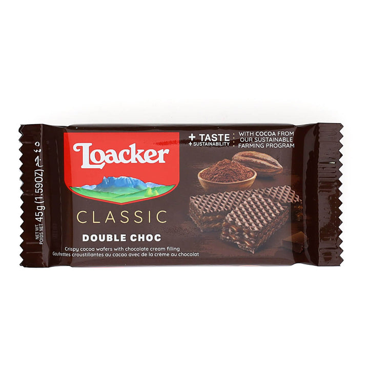 Classic Double Choc Wafers,  Box of 12 (Wholesale)