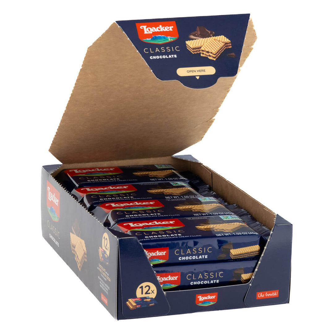Classic Chocolate Wafers,  Box of 12 (Wholesale)
