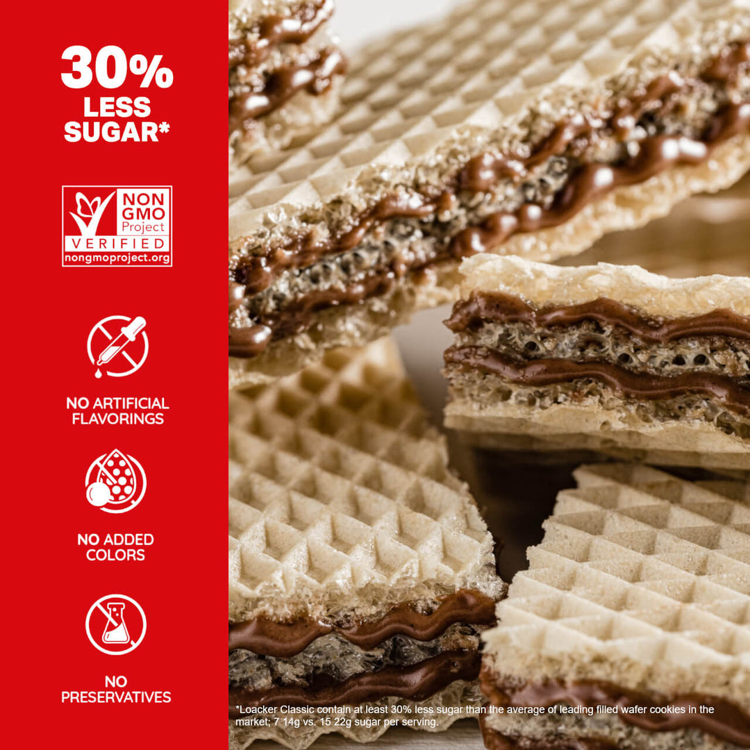 Classic Hazelnut Wafers,  Box of 12 (Wholesale)