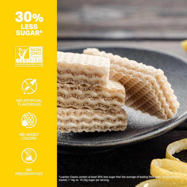 Classic Lemon Wafers,  Box of 12 (Wholesale)
