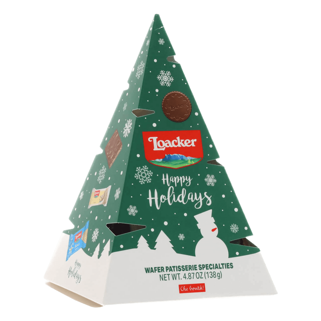 Christmas Tree, Variety Pack of Wafers & Chocolates, 4.87 oz. Box