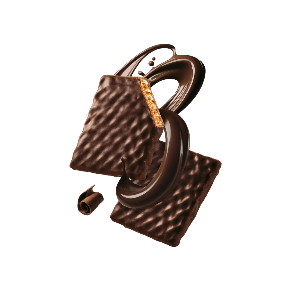 Chocolate earring with textured design 