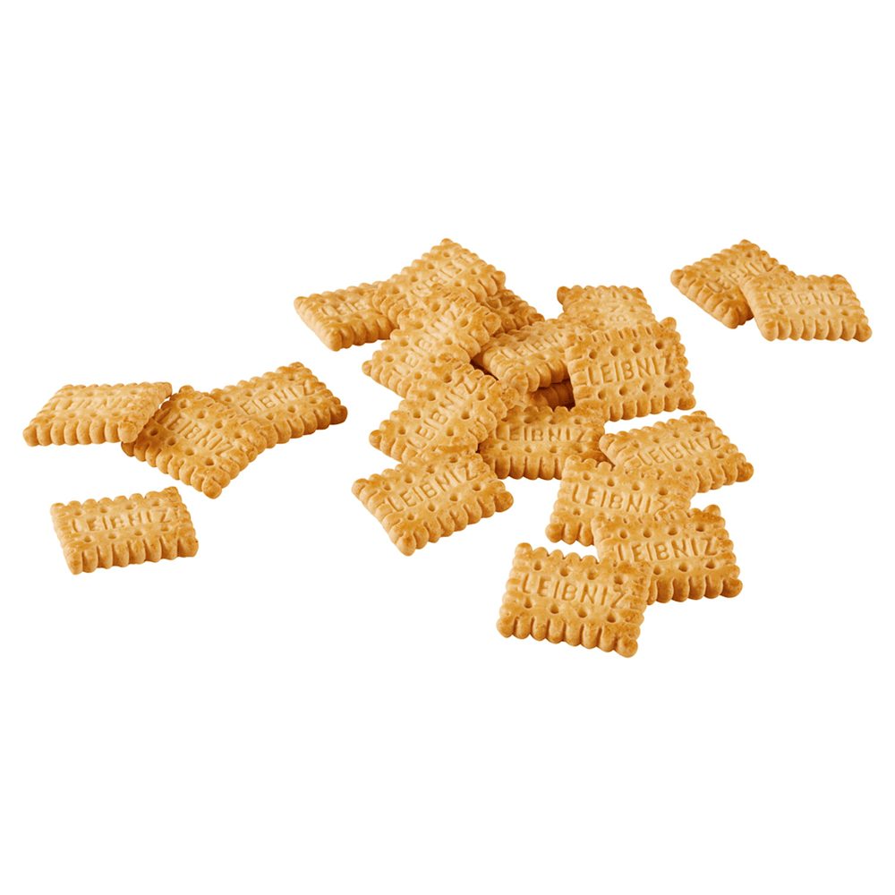 Cracker snacks on a white background