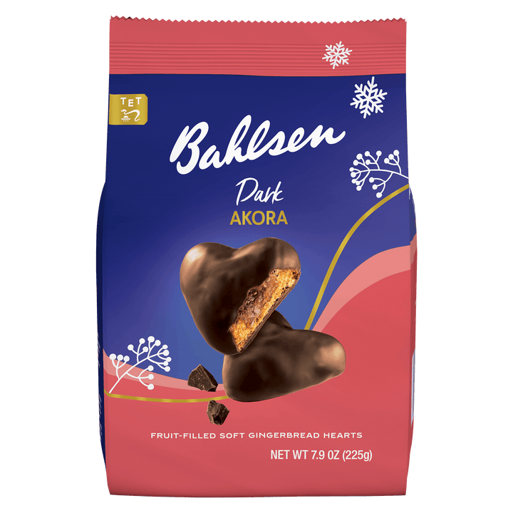 Bahlsen Dark Akora gingerbread heart package 