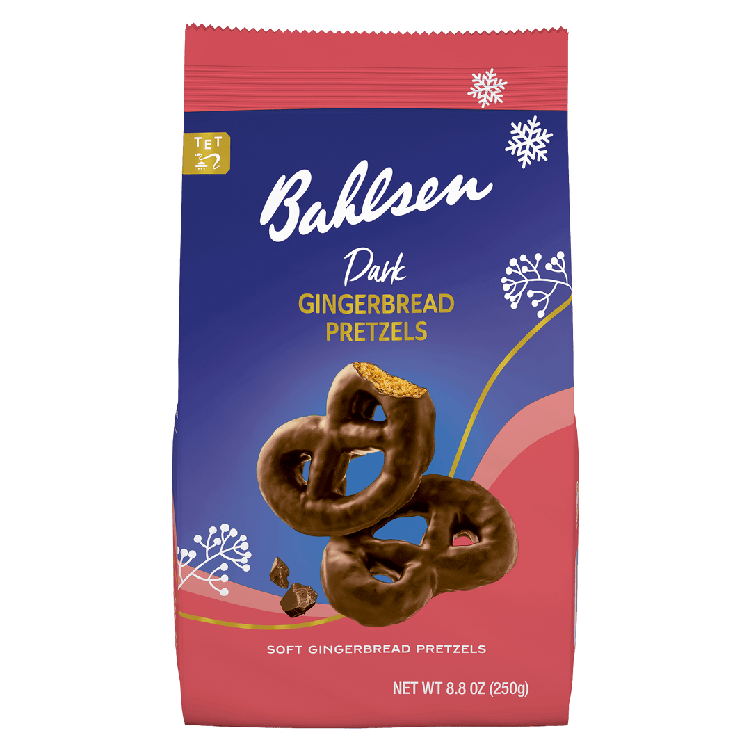 Buhlser Dark Gingerbread Pretzels packaging 