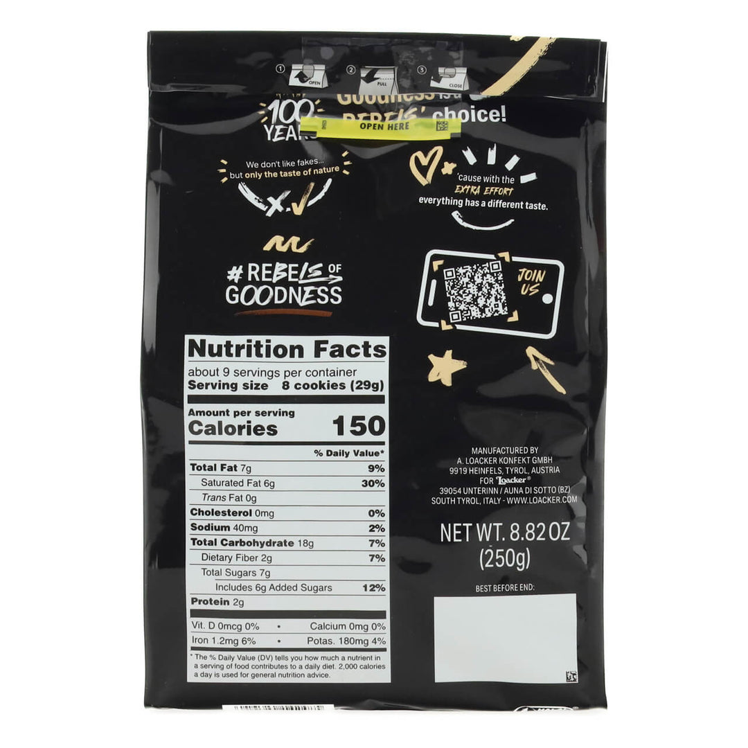 Quadratini Dark Chocolate, Creme-Filled Wafer Cookies, 8.82 oz. Bag