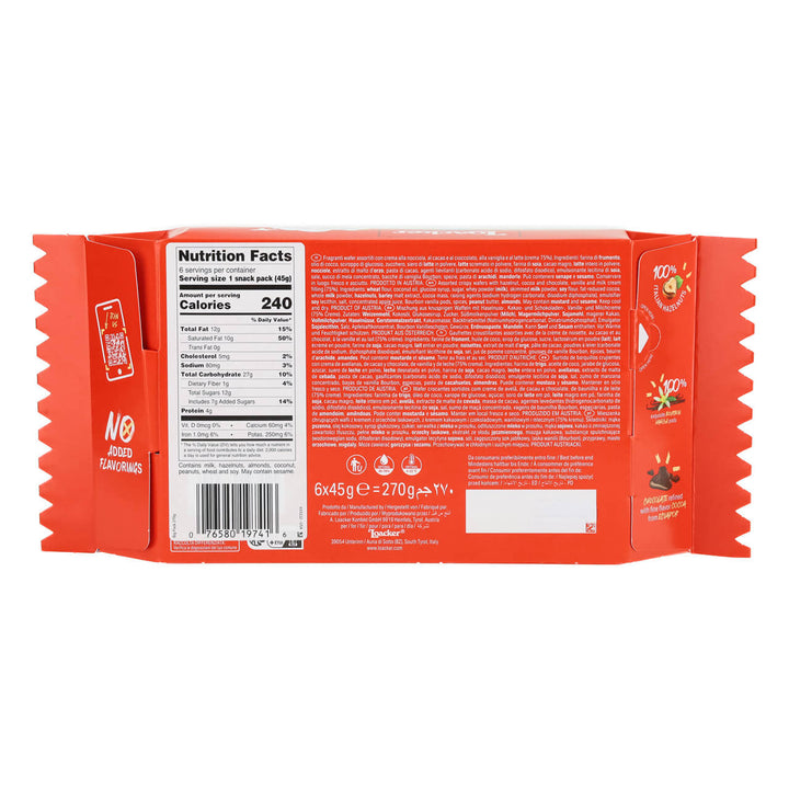 Classic Wafers Variety Pack of Creme-Filled Wafer Cookies, 9.52 oz. Bag Nutritional Facts Panel and Ingredients