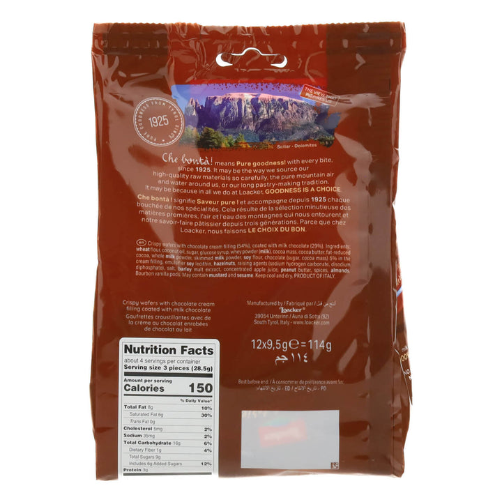 Chocolaterie Milk Chocolate, Chocolate Covered Wafer Squares, 12-ct. Bag
