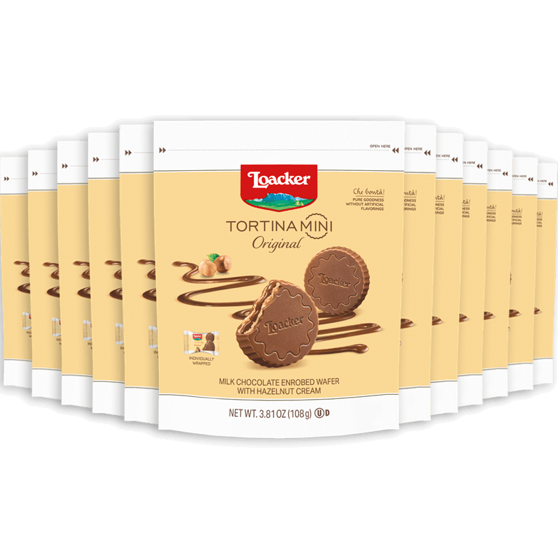 Tortina Mini Original, Chocolate Enrobed Wafer Specialty (Wholesale)