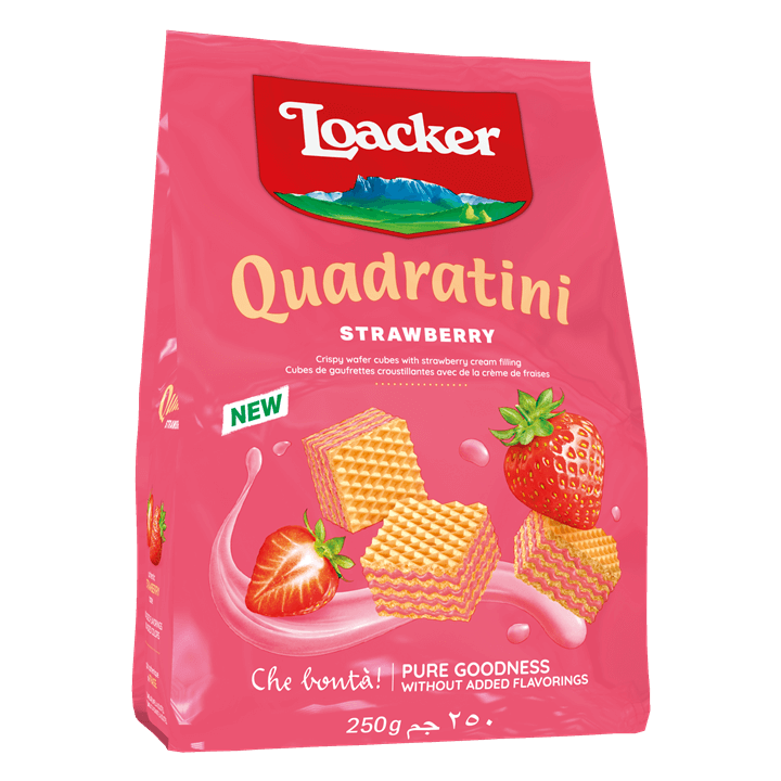 Loacker Strawberry-filled Quadratini — product image